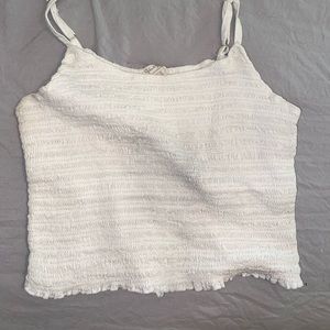 White crop top
